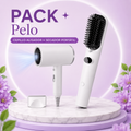 Pack Pelo — Cepillo Alisador + Secador Portátil — Lisso